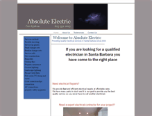 Tablet Screenshot of absoluteelectricsb.com